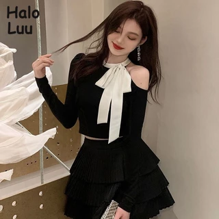 Halo  Luu Áo Len áo khoác cardigan Hàn Phong Trendy Minimalist xu hướng WMY23B0XI6 48Z231129