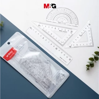 M&G  Văn phòng phẩm 15cm / 20cm Bộ thước đo học sinh Bộ thước tam giác Thước đo kỹ thuật số lớn Đo lường kiểm tra Vẽ Đồ dùng văn phòng học 