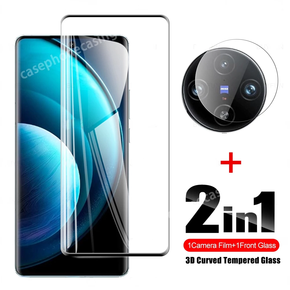 Kính Cường Lực 9h 2 Trong 1 Chống Trầy Xước Cho vivo x100 pro x 100 x100pro vivox100 5g 2023