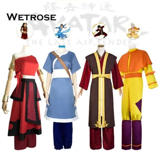 [Wetrose] Avatar: The Last Airbender Aang Katara Zuko Cosplay Costume Cos Suit Anime Game Nữ Man Suit Trang Phục Trơn Bộ Cosplay Costume Cosplay