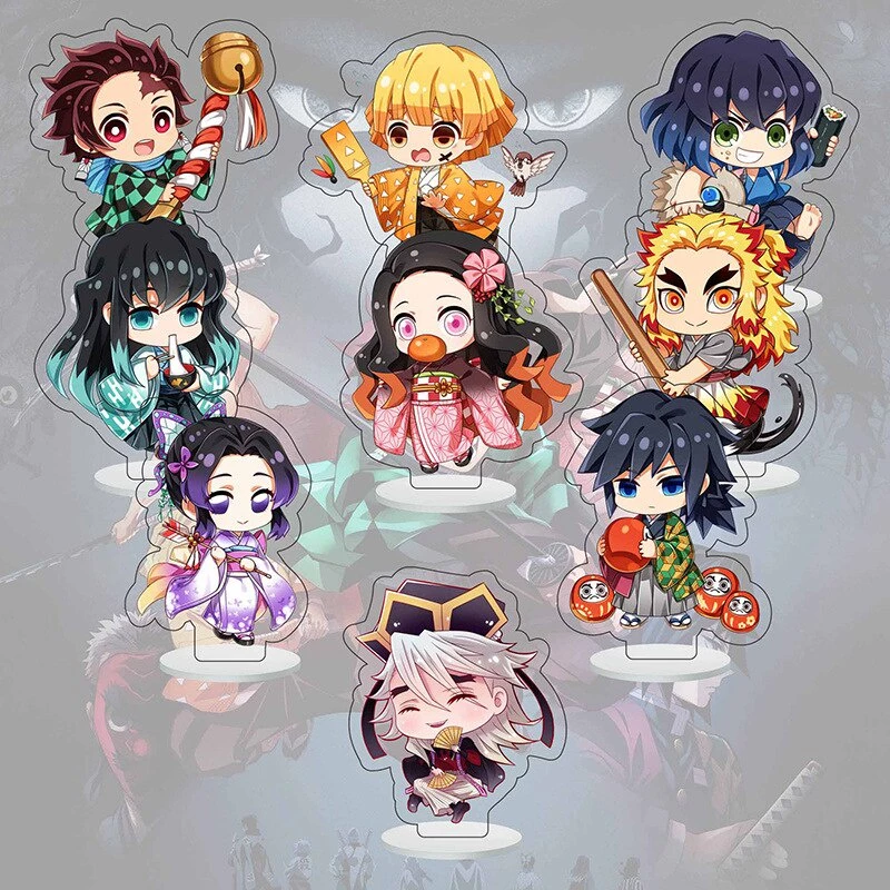 Mô hình Standee THANH GƯƠM DIỆT QUỶ Demon Slayer Kamado Tanjirou Tomioka Giyuu anime chibi acrylic trưng bày trang trí