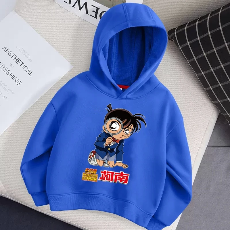 Áo hoodie Mùa Đông Hình conan Cho Bé Trai