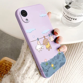 ốp lưng oppo a17k Ốp Điện Thoại tpu silicone Mềm Chống Rơi Vỡ In Hình Dễ Thương Kèm Dây Đeo Cho oppo a17k