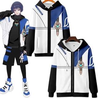 Genshin Áo Khoác Hoodie Chui Đầu Có Khóa Kéo Hóa Trang Nhân Vật wanderer Trong game kunikuzushi