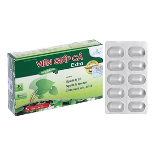 Viên Giấp Cá Extra Tâm Dược Hộp 30 Viên