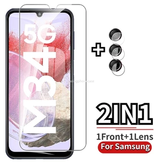 Kính Cường Lực 2 Trong 1 Bảo Vệ camera Cho samsung galaxy m34 a05s a24 a34 a54 a14 m14 a04e 4g 5g lte 2023