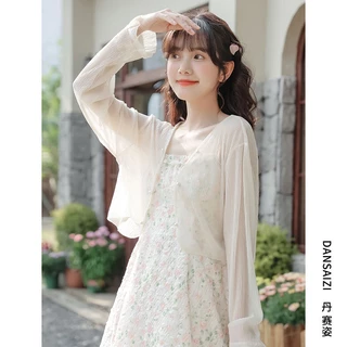 Áo Khoác cardigan chiffon Mỏng Chống Nắng Thời Trang Mùa Hè Cho Nữ