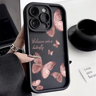 Ốp Điện Thoại Họa Tiết Bươm Bướm / Chữ doodle Cho xiaomi redmi note 12 11 pro plus 5g turbo 11s 11 10s 10 9 pro redmi 10c 12c 12 4g