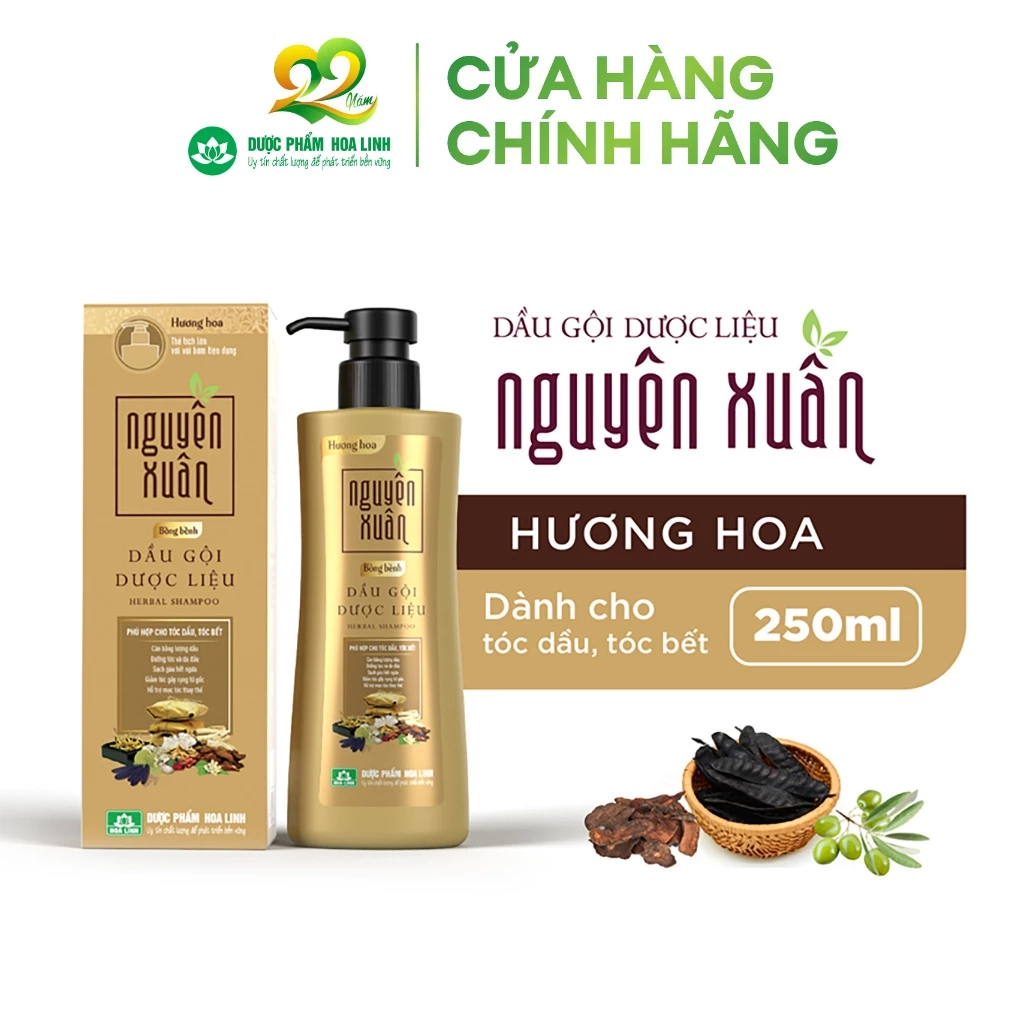 Dầu gội dược liệu Nguyên Xuân Bồng Bềnh 250ml - Dành cho tóc dầu bết