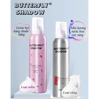 Gôm mềm giữ nếp tóc BUTTERFLY SHADOW 300ML az008 Keo bọt mềm tạo kiểu và giữ nếp tóc uốn xoăn tự nhiên bồng bềnh