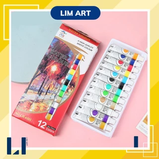 Bộ 12 màu nước Water Colour tuýp 12ml vẽ tranh chuyên nghiệp