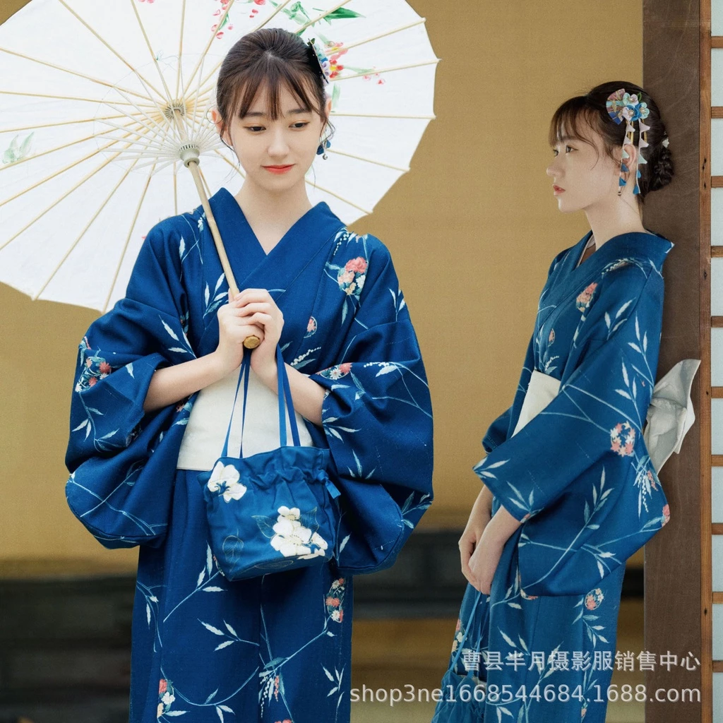 Bộ 4 món Kimono Yukata phong cách cổ điển cải tiến Nhật Bản