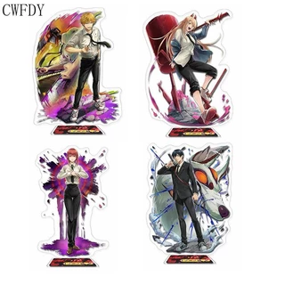 Mô hình Standee Anime Chainsaw Denji Pochita Power Angel Makima Figurine Transparent Acrylic Standee Holder 15CM