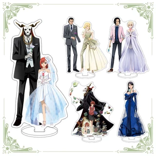 Mô hình Standee Cô dâu của ma pháp sư The Ancient Magus' Bride Hatori Chise Elias Ainsworth mica anime chibi trưng bày