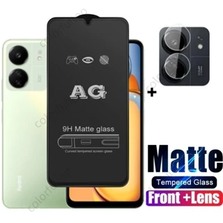 Bảo Vệ Màn Hình Ống Kính Máy Ảnh Cho Redmi 13C 13R 12C 12 C 13 C C C13 Redmi13C 5G 4G 9D Mờ Kính Cường Lực Bảo Vệ Full Cover Chống Vân Tay Điện Thoại Mặt Trước Phim