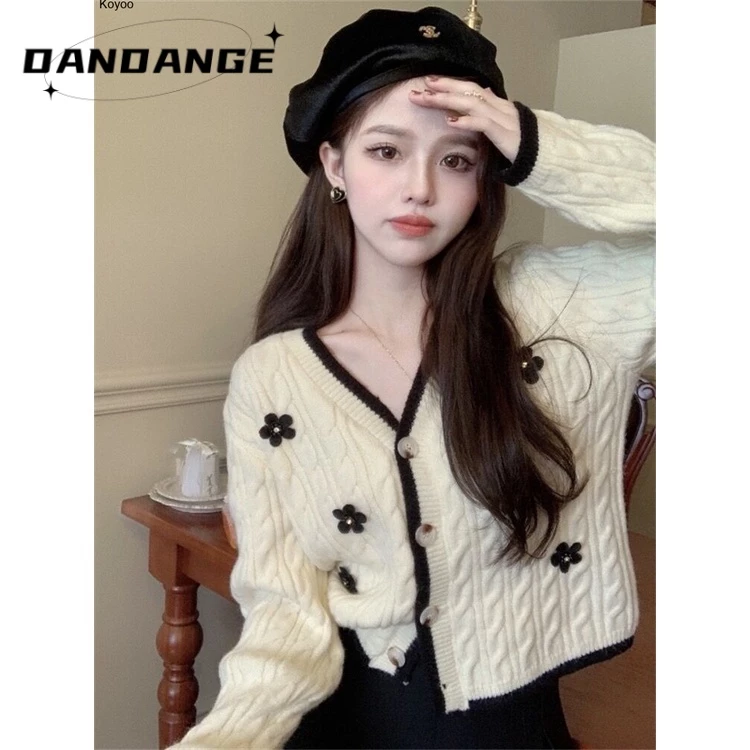 Koyoo Áo Len áo khoác cardigan Comfortable Trendy thời trang Xu hướng WMY23906EG 40Z231007