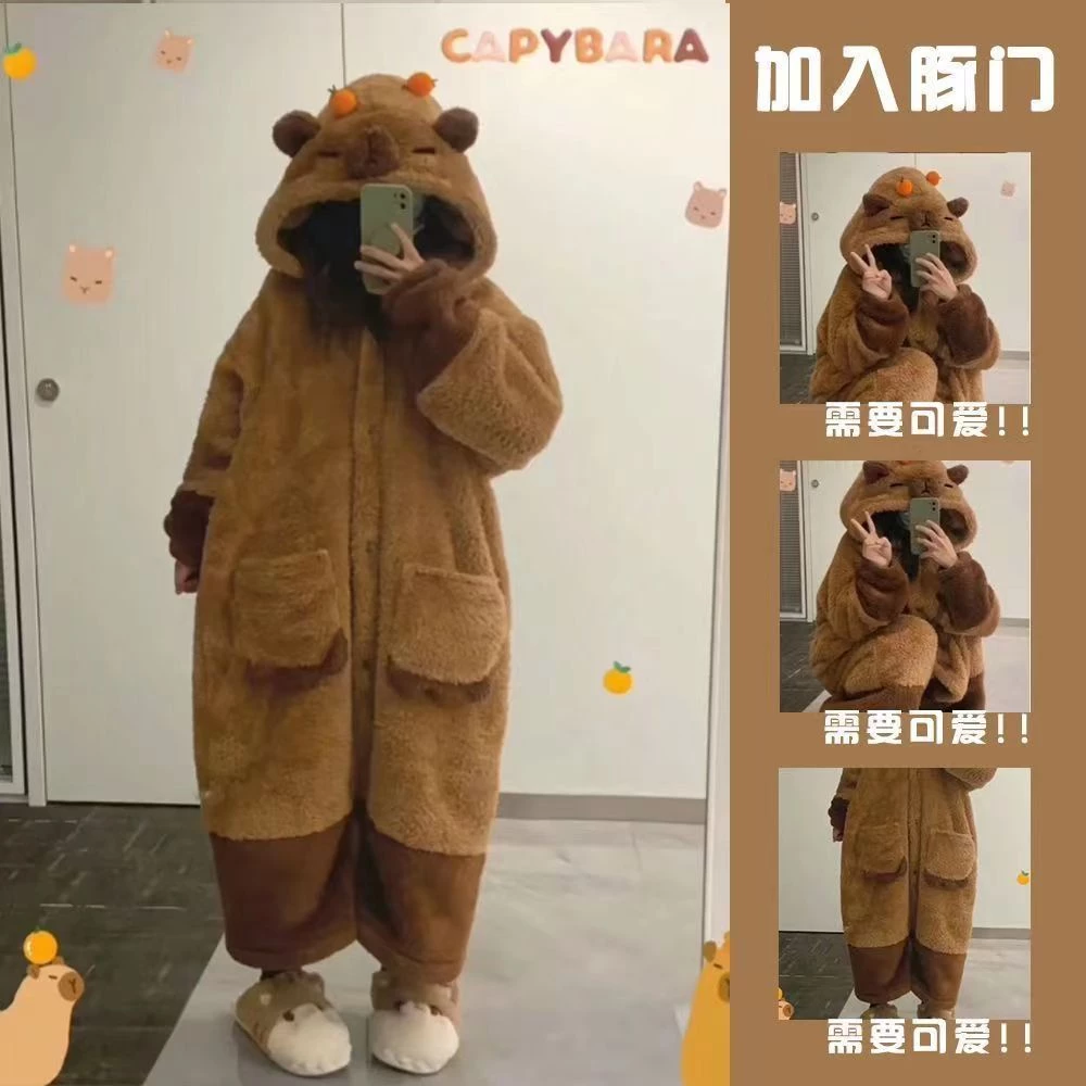 🧸capybara🧸Áo ngủ capybara🔥Bộ Đồ Ngủ Vải Bông capybara jun Vui Nhộn Dễ Thương