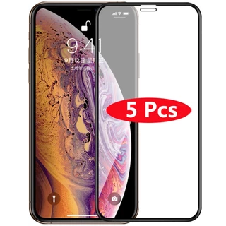 Set 5 Kính Cường Lực 9d Bảo Vệ Màn Hình Điện Thoại iphone 14 15 pro max plus 11 12 13 pro max xr x xs max 7 8 plus se 2020