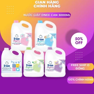 Nước giặt quần áo em bé Dnee 3000ml -Nước Giặt Xả Cho Trẻ Em an toàn túi 550ml, Chính hãng Đại Thịnh