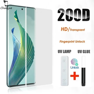 Kính cường lực keo UV Cho Honor Honor 200 100 90 70 Magic 6 5 4 X9a X9b X50 Pro Lite 5G 2024