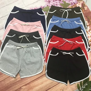 Quần short nữ lai bầu lưng thun  cotton mềm mịn, co giãn 4 chiều