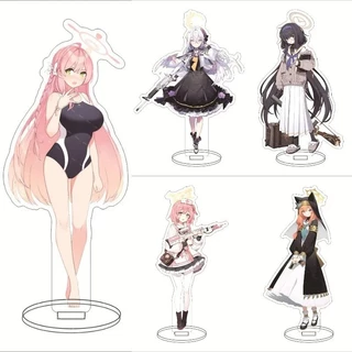 Mô hình Standee Anime Blue Archive Misono Mika Acrylic Action x Shirasu Azusa Phụ kiện trang trí để bàn góc học tập