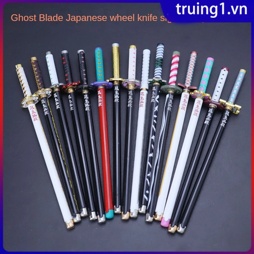 Anime Demon Slayer Bút Gel 0.5Mm 20Cm Đen Nạp Mực In Bút Viết Trường Văn Phòng Phẩm Vật Dụng Kamado Tanjirou Truing1