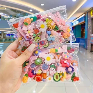 Set 28 Kẹp Tóc Dễ Thương Cho Bé Gái