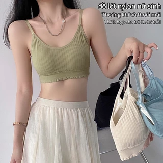 Áo Ngực nylon Mềm Thoáng Khí Không Gọng Thép Phù Hợp Với Mùa Xuân Và Mùa Hè Dành Cho Bé Gái 11 12 13 14 15 16 Tuổi Thời Trang