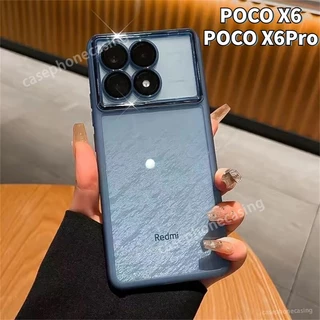 Ốp Điện Thoại Trong Suốt Mạ Điện Cho Xiaomi Poco X6 Pro PocoX6 X6Pro Redmi K70 Pro K70Pro K 70 K70E 70E 5G 2023