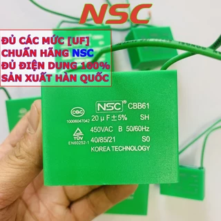 Tụ NSC vuông xanh sử dụng nhiều thiết bị điện loại đẹp [TÙY CHỌN THÔNG SỐ]