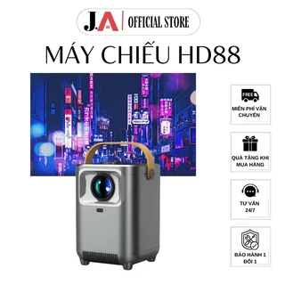 Máy Chiếu Mini HD88 E550 Màn Hình Full HD Kết Nối Máy Tính, Điện Thoại Bằng Wifi, Dây HDMI, Máy Chiếu Cao Cấp (JA OFFI)