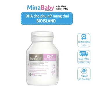 DHA Bioisland cho phụ nữ mang thai 60 viên cung cấp DHA cho mẹ bầu giúp phát triển trí não của thai nhi từ trong bụng mẹ