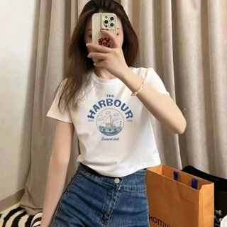 Áo thun nữ croptop baby tee cotton 100% cao cấp GUGUNO