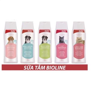 [250ml] Sữa Tắm Bioline Shampoo Dưỡng Da, Lông - Hương Thiên Nhiên cho chó và mèo