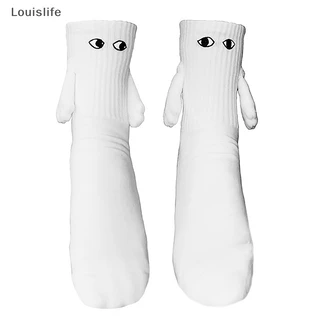 Louislife 1 Đôi Vớ Xỏ Ngón Bằng Vải cotton Thoáng Khí Thoải Mái In Hình Đôi Mắt Hoạt Hình Đáng Yêu Dành Cho Cặp Đôi