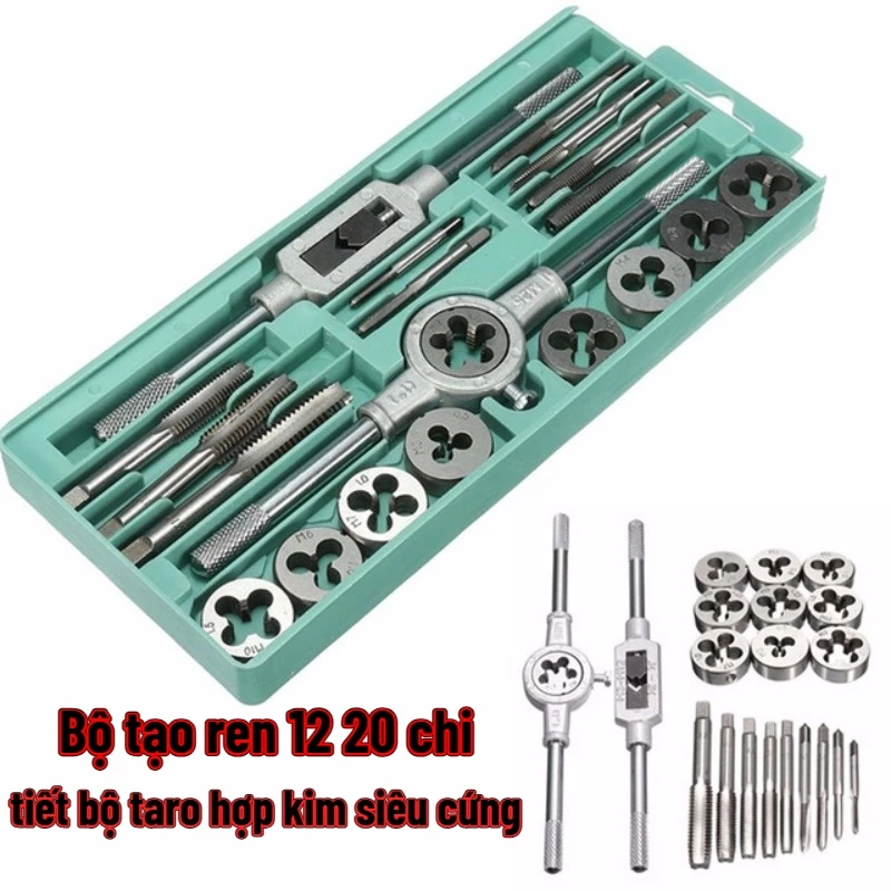 [Hàng Sẵn] Bộ tạo ren 20 chi tiết bộ taro hợp kim siêu cứng