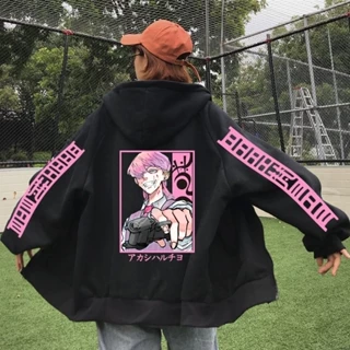 Áo Khoác hoodie Có Khóa Kéo In Hình anime tokyo Ghouls sanzu haruchiyo Phong Cách harajuku Đường Phố