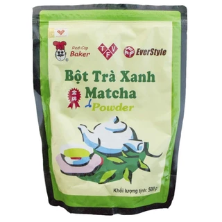 [Gói 500G] Bột Trà Xanh Matcha EverStyle 500g - Matcha Đài Loan EverStyle 500G