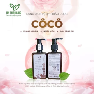 Dung dịch vệ sinh thảo dược Cô Cô 200ml, ngừa viêm, kháng khuẩn, cân bằng ph (độ PH 5.0)