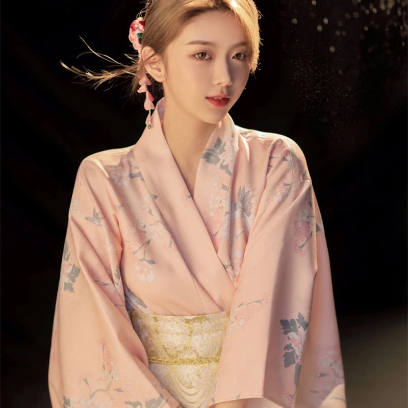 Trang Phục kimono Nhật Bản Tươi Mới Thanh Lịch Làm Đạo Cụ Chụp Ảnh Cho Nữ Cửa Hàng selfie