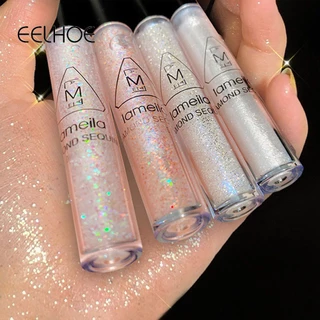 EELHOE Lameila Liquid Eyeshadow Highlight Nàng tiên cá Ji Shining Không cần tẩy trang Nằm Tằm Làm sáng Ngọc trai Sequin Trang điểm mắt Phấn mắt một màu dạng lỏng