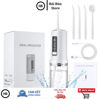 Máy Tăm Nước Cầm Tay Gấp Gọn Oral Irrigator,tăm Nươc Mini Cầm Tay  Tiện Dụng Mang đi Du Lịch Giá Giẻ Bền đẹpHaibunstore