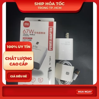 Bộ cóc sạc cáp Xiaomi 67W sạc cực nhanh MITURBO