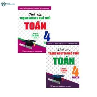 SÁCH - combo thử sức trạng nguyên nhỏ tuổi môn toán lớp 4 ( bộ 2 cuốn)