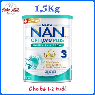 [Date 5.2025] Sữa Bột Nan Optipro số 3 lon 1.5kg Cho bé 1-2 tuổi