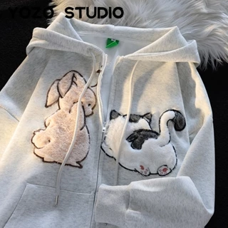 RUICHE Áo Khoác hoodie áo khoác nữ zip hoodie Chất lượng cao fashionable Thông thường unique WWY23A0ML6 43Z231023