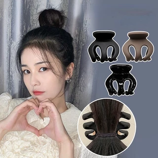 Kẹp tóc càng cua trong suốt 3 5 6 răng Hàn Quốc nữ đẹp hottrend 2023 iLita - Cặp búi cào tóc dễ thương màu đen