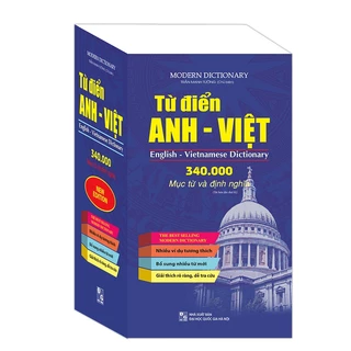 Sách - Từ điển Anh - Việt 340.000 mục từ và định nghĩa (bìa mềm) (MT)