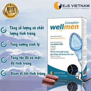 [CHÍNH HÃNG] Wellmen Conception Bổ Tinh Trùng- Tăng chất lượng tinh trùng, cải thiện sức khỏe nam giới